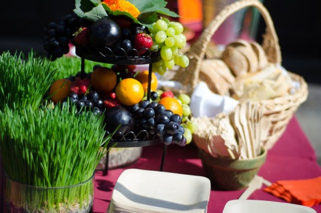 Beautiful buffet by Judith Weinstock and Erin Hornor 