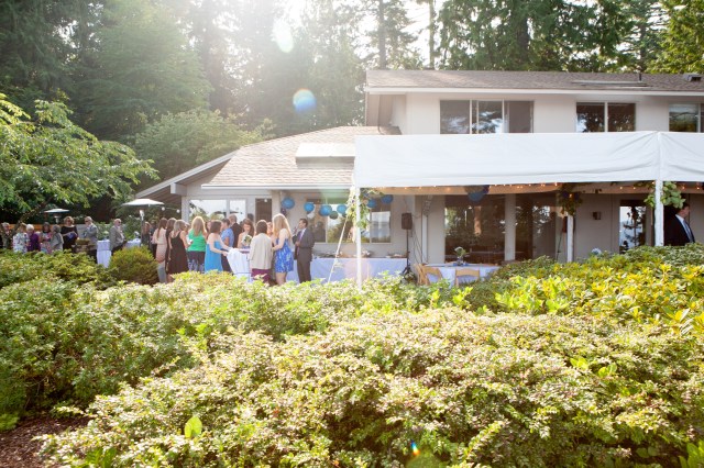 We used every inch of space for this backyard event. 