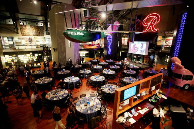 The event space at MOHAI before guests arrived
